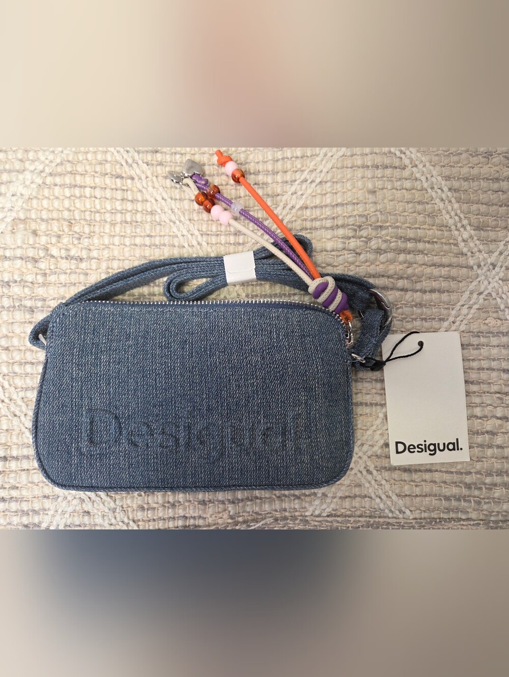 NWT Desigual Blue Denim Crossbody